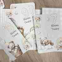 Албум с фотокарти за новородено - капучино мечета