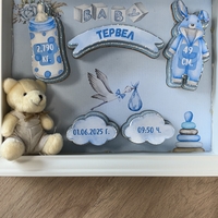 Рамка визитка за новородено „Сладкият миг“