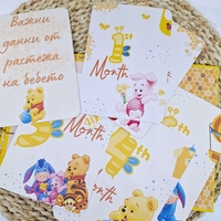 Мини албум визитка за новородено