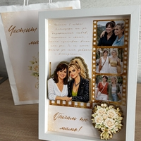 CRAFTONA Рамка с колаж от снимки - подарък за 8 март