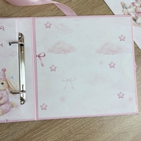 CRAFTONA Албум дневник с ринг механизъм - розови зайчета