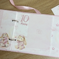 CRAFTONA Албум дневник с ринг механизъм - розови зайчета