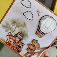 Бебешки албум за спомени „Горски животни“ – персонализиран