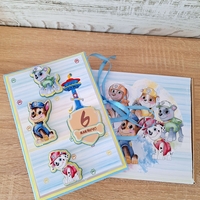 Мини албум картичка HM Ivona - луксозен дизайн с 3D Paw Patrol