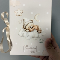 Албум с фотокарти за новородено - капучино мечета