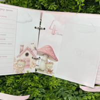 CRAFTONA Албум дневник с ринг механизъм - розово мече