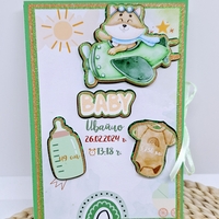 Рамка визитка за новородено