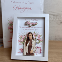 CRAFTONA Рамка с 3д изображение по снимка – Подарък за 8 март