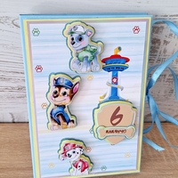 Мини албум картичка HM Ivona - луксозен дизайн с 3D Paw Patrol