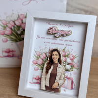 CRAFTONA Рамка с 3д изображение по снимка – Подарък за 8 март