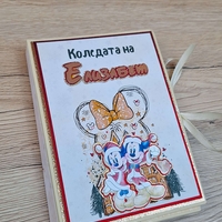CRAFTONA Коледен албум с фотокарти – мики и мини маус