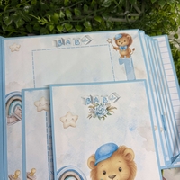 Албум-дневник с лъвчета в син цвят