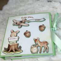 CRAFTONA Албум дневник с ринг механизъм - Зелени зайчета