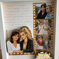 CRAFTONA Рамка с колаж от снимки - подарък за 8 март
