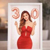 CRAFTONA Рамка с дигитален принт – подарък за рожден ден