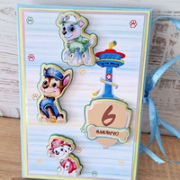 Мини албум картичка HM Ivona - луксозен дизайн с 3D Paw Patrol