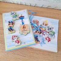 Мини албум картичка HM Ivona - луксозен дизайн с 3D Paw Patrol