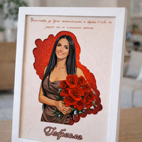 CRAFTONA Рамка с 3д изображение по снимка – подарък за любов