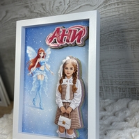 CRAFTONA Рамка с 3д изображение по снимка - Winx магия