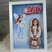 CRAFTONA Рамка с 3д изображение по снимка - Winx магия