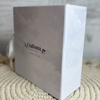 CRAFTONA Албум дневник с лепени страници - облачета в сиво