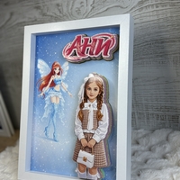 CRAFTONA Рамка с 3д изображение по снимка - Winx магия