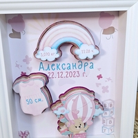 Рамка визитка за новородено