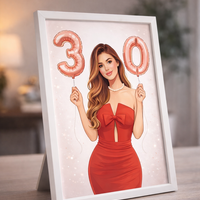 CRAFTONA Рамка с дигитален принт – подарък за рожден ден