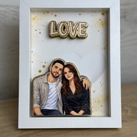 CRAFTONA Рамка с 3д изображение по снимка - подарък за любов