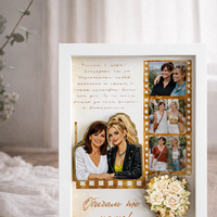 CRAFTONA Рамка с колаж от снимки - подарък за 8 март