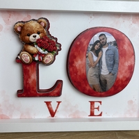 CRAFTONA Рамка с 3д изображение по снимка - любовен подарък