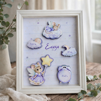 CRAFTONA Рамка визитка за новородено с 3д елементи - мишлета