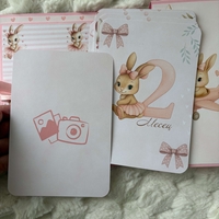 CRAFTONA Мини албум с фото карти - розово зайче