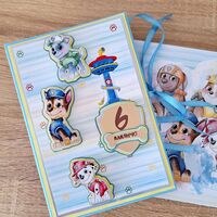Мини албум картичка HM Ivona - луксозен дизайн с 3D Paw Patrol