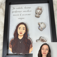 CRAFTONA Рамка с 3д изображение по снимка - UGC подарък