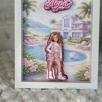 CRAFTONA Рамка с 3д изображение по снимка - Барби свят за дете