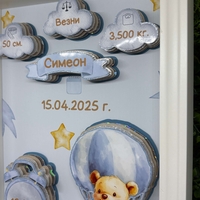 Рамка визитка с POOH в син цвят