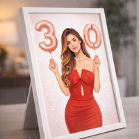 CRAFTONA Рамка с дигитален принт – подарък за рожден ден