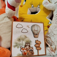 Бебешки албум за спомени „Горски животни“ – персонализиран