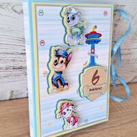 Мини албум картичка HM Ivona - луксозен дизайн с 3D Paw Patrol