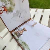 Бебешки албум за спомени „Горски животни“ – персонализиран