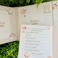 Албум и дневник „Първи спомени“ с мечета в пастелни цветове
