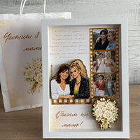 CRAFTONA Рамка с колаж от снимки - подарък за 8 март