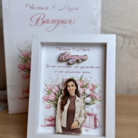 CRAFTONA Рамка с 3д изображение по снимка – Подарък за 8 март