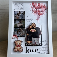 CRAFTONA Рамка с колаж от снимки – подарък за Свети Валентин