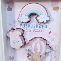 Рамка визитка за новородено