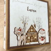 CRAFTONA Албум дневник с ринг механизъм – коледен горски свят