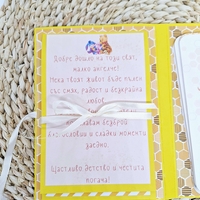 Мини албум визитка за новородено