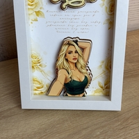 CRAFTONA Рамка със снимка и златни рози - подарък за 8 март