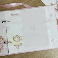 CRAFTONA Албум дневник с ринг механизъм - розови зайчета